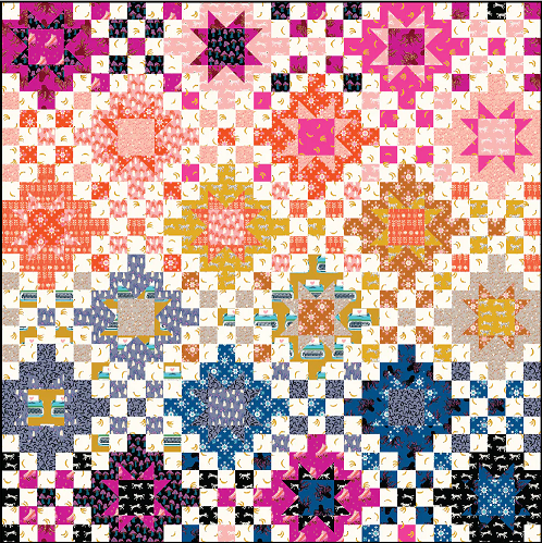Mock-up a Flicker Quilt with any fabric