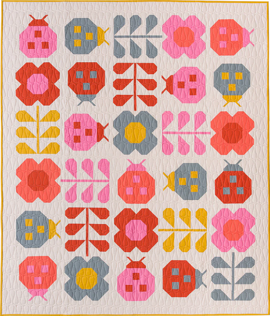Mock-up a Hello Spring Quilt with any fabric