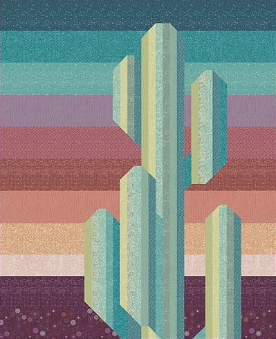 Mock-up a Saguaro Quilt with any fabric